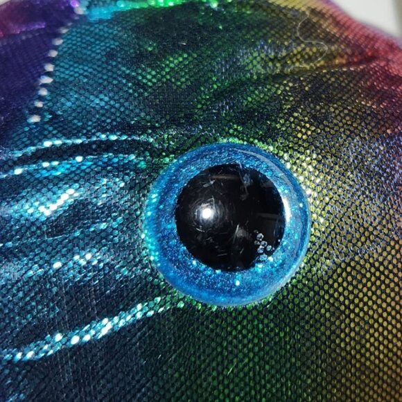 Toy Works Narwhal Plush Shiny Colorful Whale Stuffed Animal Blue Purple Pink - Picture 8 of 8